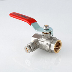 Кран шаровой VALTEC с дренажом и воздухоотводчиком 1/2 ВВ