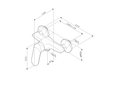 Смеситель для душа AM.PM Sunny F85C20000, хром