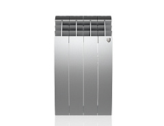 Биметаллический секционный радиатор отопления Royal Thermo Biliner Satin Silver 500 / 1 секция