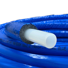 Труба из сшитого полиэтилена (PE-Xa) Usystems Radi Pipe PN10 32x4,4 в теплоизоляции 6 мм синей