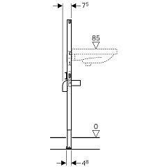Система инсталляции для умывальника Geberit Duofix 1120 мм 111.434.00.1