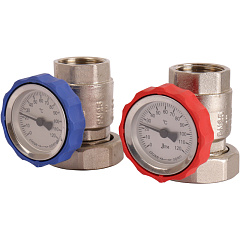 Насосная группа с термостатическим смесительным клапаном (20-40грС) Rommer (20-40 гр) 1 без насоса, RDG-0002-002501