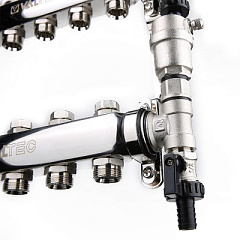 Коллекторная группа VALTEC НЕРЖ, в сборе, 1х4 вых. Евроконус 3/4