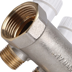 Коллектор Stout с регулировочными вентилями 1x1/2 с 3 отводами, SMB 6851 011203