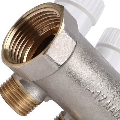 Коллектор Stout с регулировочными вентилями 1x1/2 с 3 отводами, SMB 6851 011203