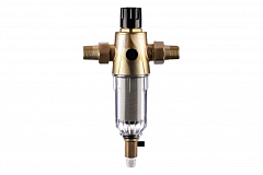 Фильтр Гейзер Бастион 412 - 3/4 с обратной промывкой и манометром