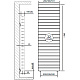Биметаллический секционный радиатор отопления Royal Thermo PianoForte Tower Bianco Traffico 200 / 22 секций нижнее подключение