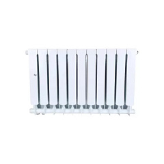 Биметаллический секционный радиатор отопления Stout Space Ventil 500 / 11 секций (нижнее правое)