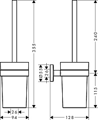 Ёршик Hansgrohe Logis Universal 41722000