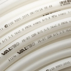 Труба PE-RT VALTEC из полиэтилена повышенной термостойкости 16x2 мм, VR1620