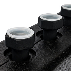 Коллектор Stout стальной распределительный 3 отопительных контура. В теплоизоляции DN 25, SDG-0016-004003