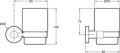Стакан подвесной Jacob Delafon EO Classique E77825-CP