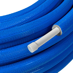 Труба металлопластиковая UNI-FITT предизолированная PE-RT/Al/PE-RT 16 х 2.0 / 6 мм синяя, 100 м