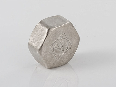 Заглушка резьбовая VALTEC 3/4 внутренняя, никелированная латунь