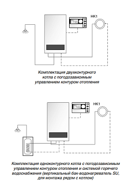 Настенный газовый двухконтурный котел отопления Buderus Logamax U052-28K