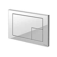 Кнопка смыва Cersanit CORNER, пластик белый матовый