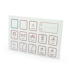 Комплект маркировочных наклеек UNI-FITT Водоснабжение (2 листа)