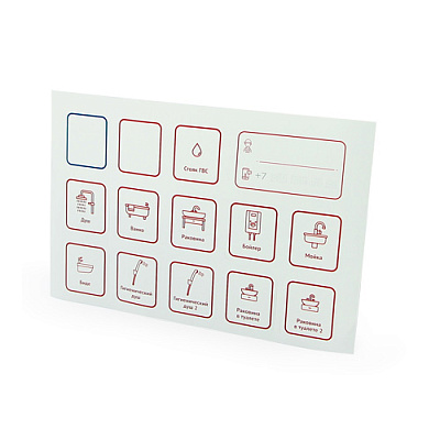 Комплект маркировочных наклеек UNI-FITT Водоснабжение (2 листа)