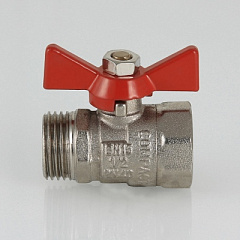 Кран шаровой VALTEC Compact 1/2 ВН, бабочка