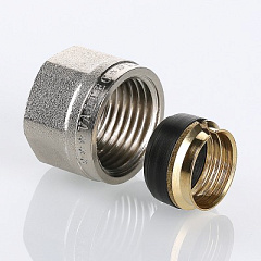 Соединитель коллекторный VALTEC обжимной для медной трубы 15 VTc.711.N.1504