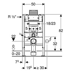 Система инсталляции для унитаза Geberit Duofix Omega 111.003.00.1