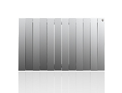 Биметаллический секционный радиатор отопления Royal Thermo PianoForte Satin Silver 500 / 12 секций