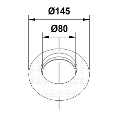 Розетка Termica d=80мм R80