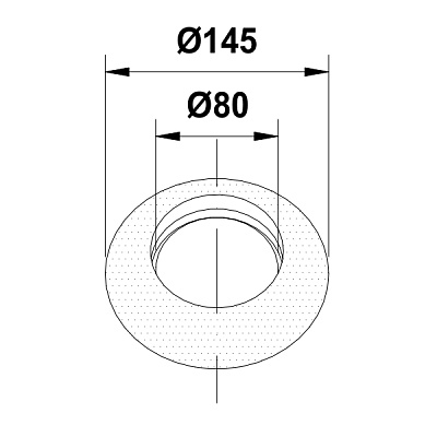 Розетка Termica d=80мм R80