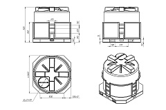 Емкость ЭкоПром T 2000 литров в обрешетке