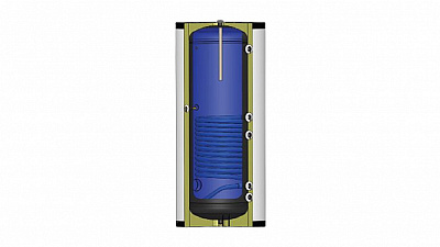 Бойлер косвенного нагрева WENTA WBT-HV-300 с одним теплообменником, изоляция VINLEX (серый)