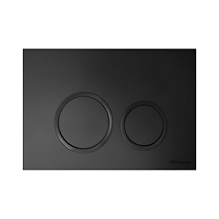 Комплект TECE TECEspring, панель смыва с круглыми кнопками, черный матовый