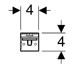 Комплект крепления к стене Geberit Duofix UP100 упрощённое
