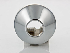 Эксцентрик VALTEC с декоративной чашкой 3/4 х 1/2 наружная резьба, никелированная латунь