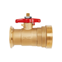 Кран шаровой латунный HOOBS , 1 1/2 нр х под гайку 1 1/2