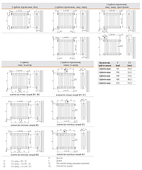 Стальной трубчатый радиатор отопления Arbonia 3180 10 секций, боковое левое 3/4, цвет - антрацит металлик (AME)