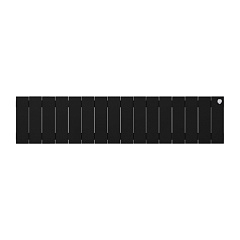 Биметаллический секционный радиатор отопления Royal Thermo PianoForte Noir Sable 200 / 16 секций