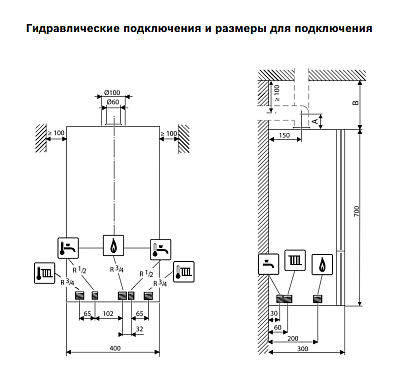 Настенный газовый одноконтурный котел отопления Buderus Logamax U072-18