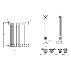 Стальной трубчатый радиатор отопления Rifar TUBOG TUB 2052