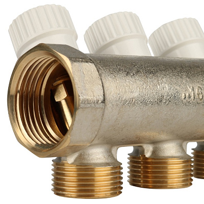 Коллектор Stout с регулировочными вентилями 1x3/4EK с 4 отводами, SMB 6851 013404