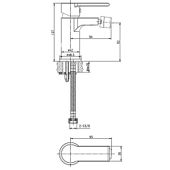 Смеситель для биде Cersanit BRASKO