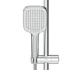 Душевая система AM.PM Func: см-ль д/ванны/душа с термостатом, душ.штанга, верхн. душ квадр., ручн.душ, хром