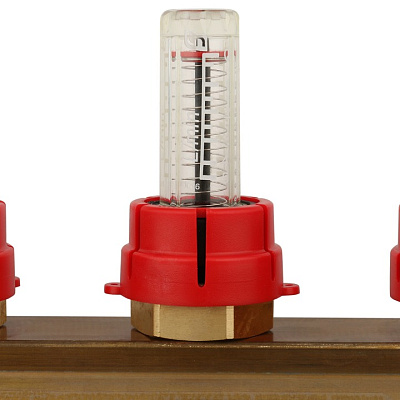 Коллектор Stout распределительный из латуни с расходомерами 1/3/4x3, SMB 0473 000003
