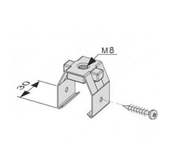 Установочный элемент TECE TECEprofil с резьбой М8