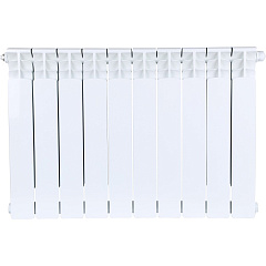 Биметаллический секционный радиатор отопления Stout Space Ventil 500 / 10 секций (нижнее правое)