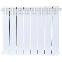 Биметаллический секционный радиатор отопления Stout Space Ventil 500 / 8 секций (нижнее правое)