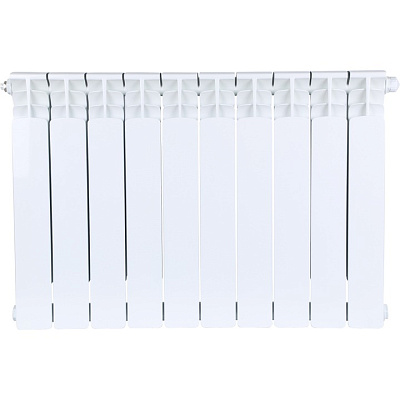 Биметаллический секционный радиатор отопления Stout Space Ventil 500 / 11 секций (нижнее правое)