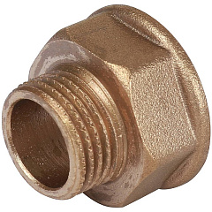 Удлинитель Stout шестигранный 1/2x3/4 из латуни, резьба внутренняя-наружная