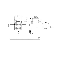 Застенный бачок Vitra V12 скрытого монтажа, для унитазов, 3/6 л