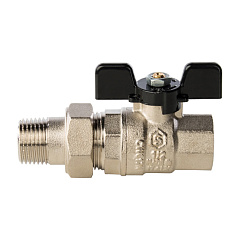 Кран шаровой Stout полнопроходной с американкой 1/2 ВН, бабочка