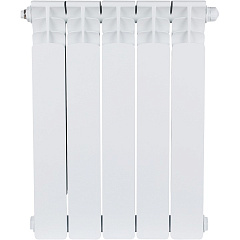 Биметаллический секционный радиатор отопления Stout Space Ventil 500 / 5 секций (нижнее правое)